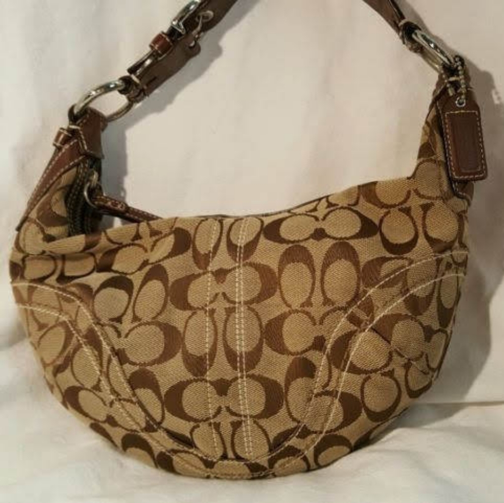 Coach Signature Small Hobo Shoulder Bag